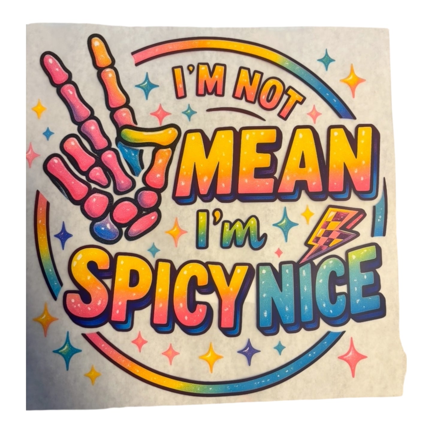 Spicy Nice Pocket DTF Image 4.5x4.5 Inches