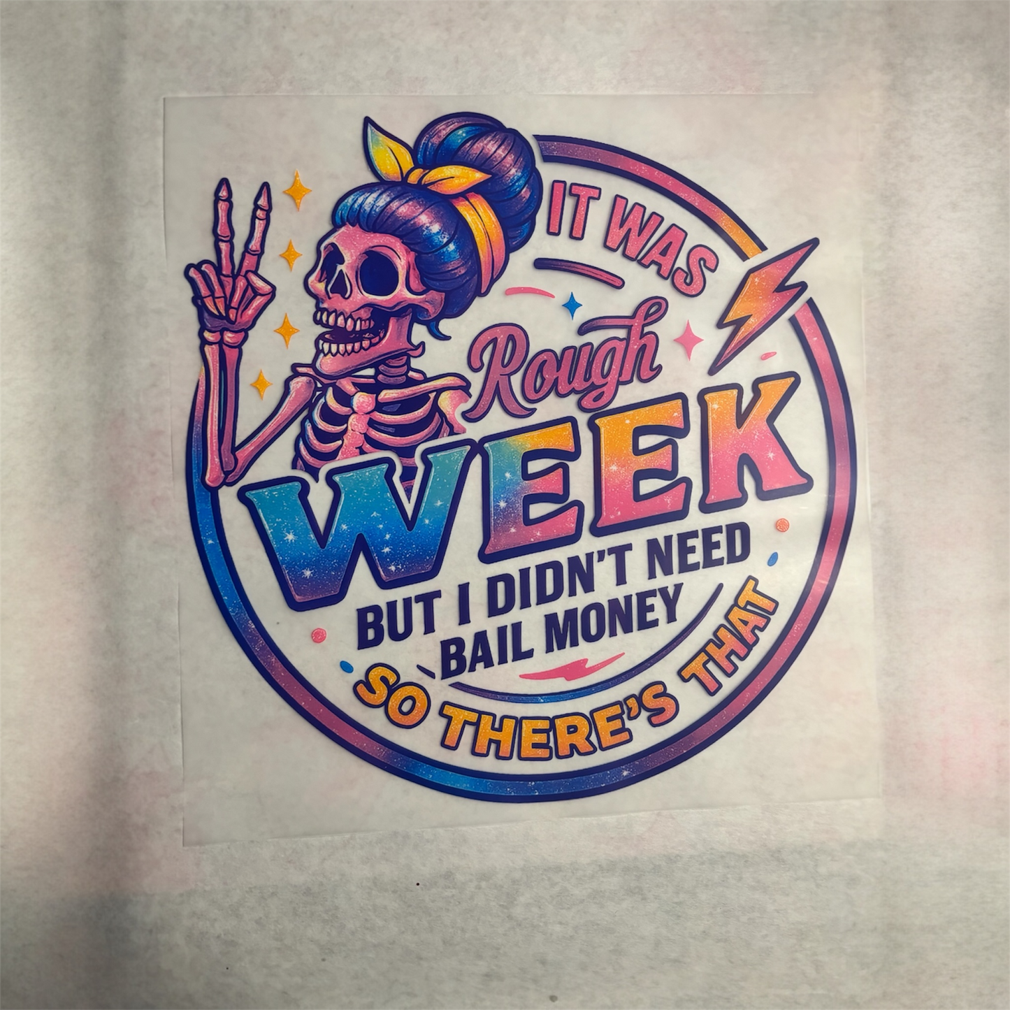 Rough Week DTF Image
