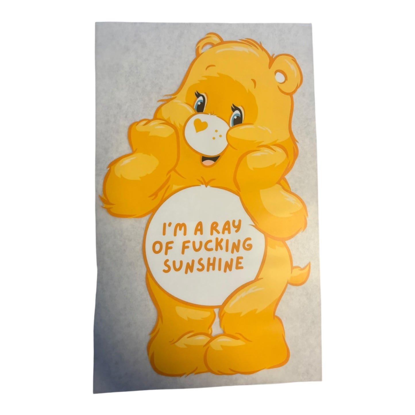 Swear Bear Ray Of Sunshine DTF Print1