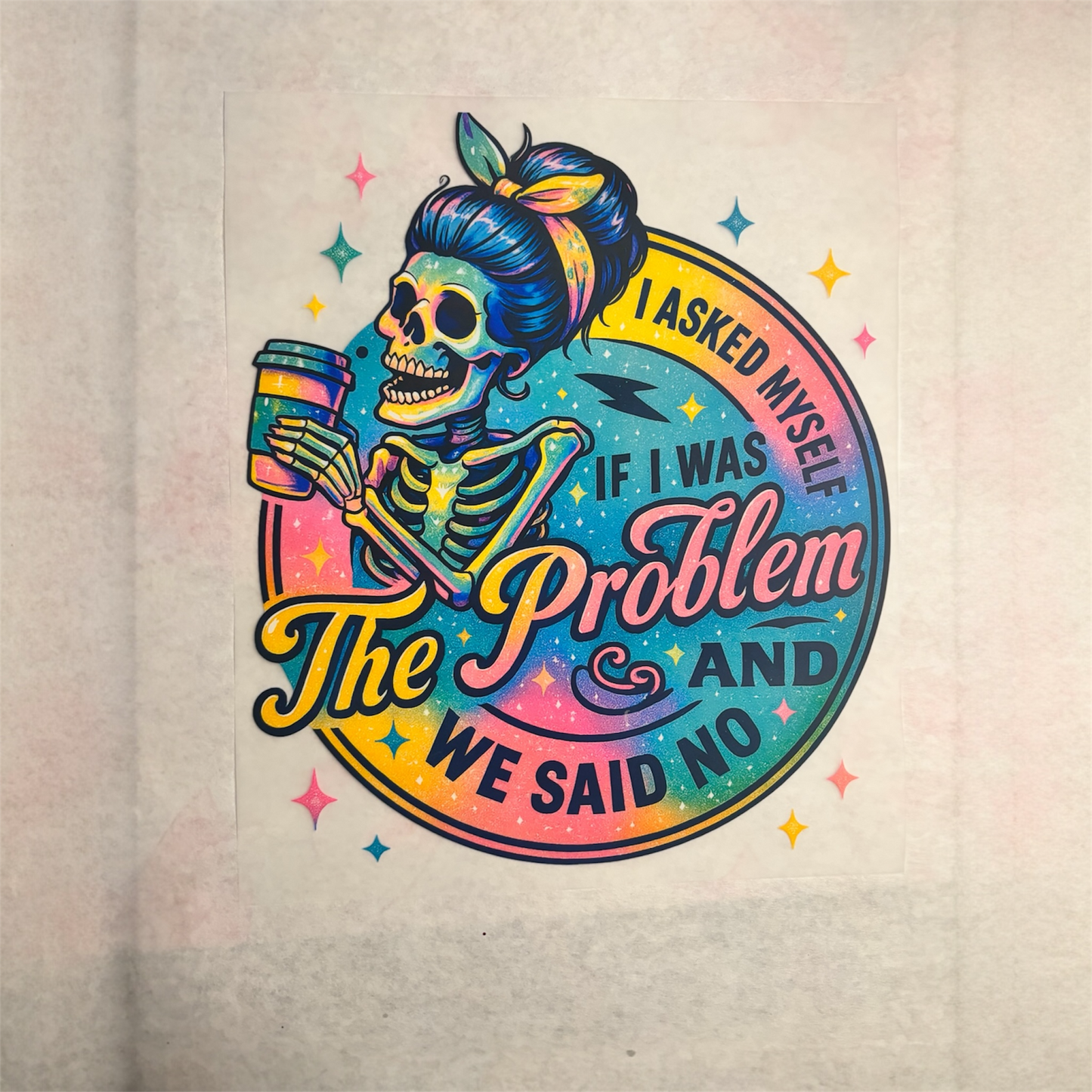 I asked myself if I was the problem DTF Image