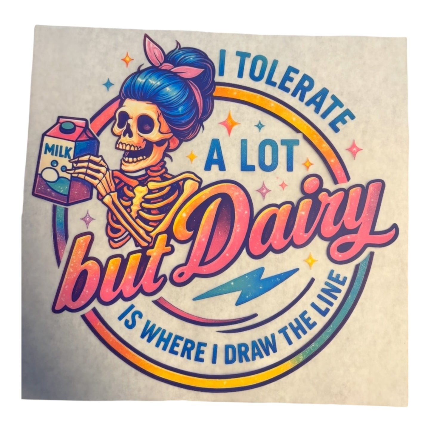I Tolerate DTF pocket Image 4.5x4.5 Inches