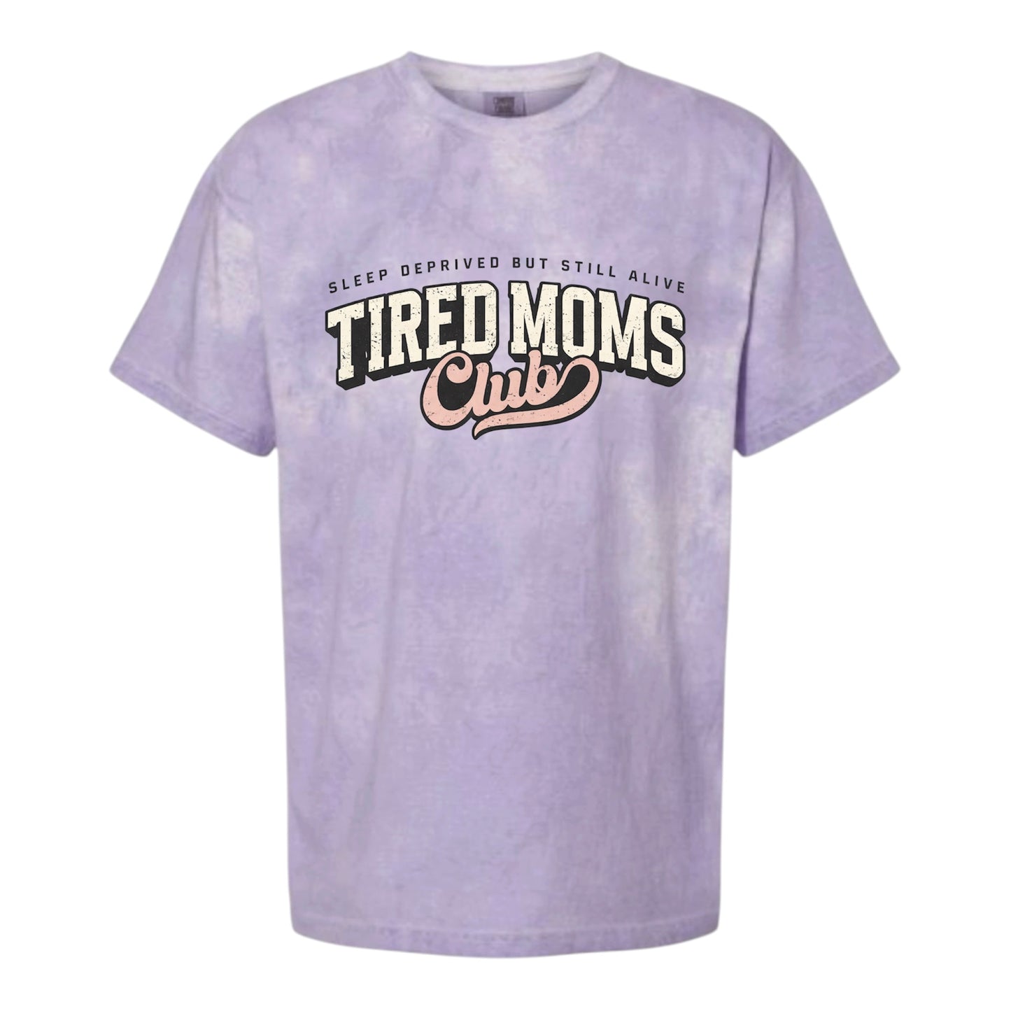 Tired Moms Club Color Blast Comfort Colors Tee