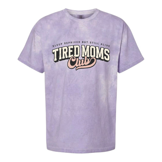 Tired Moms Club Color Blast Comfort Colors Tee
