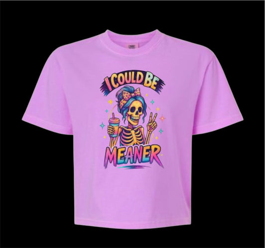 I Could Be Meaner Comfort Colors Tee
