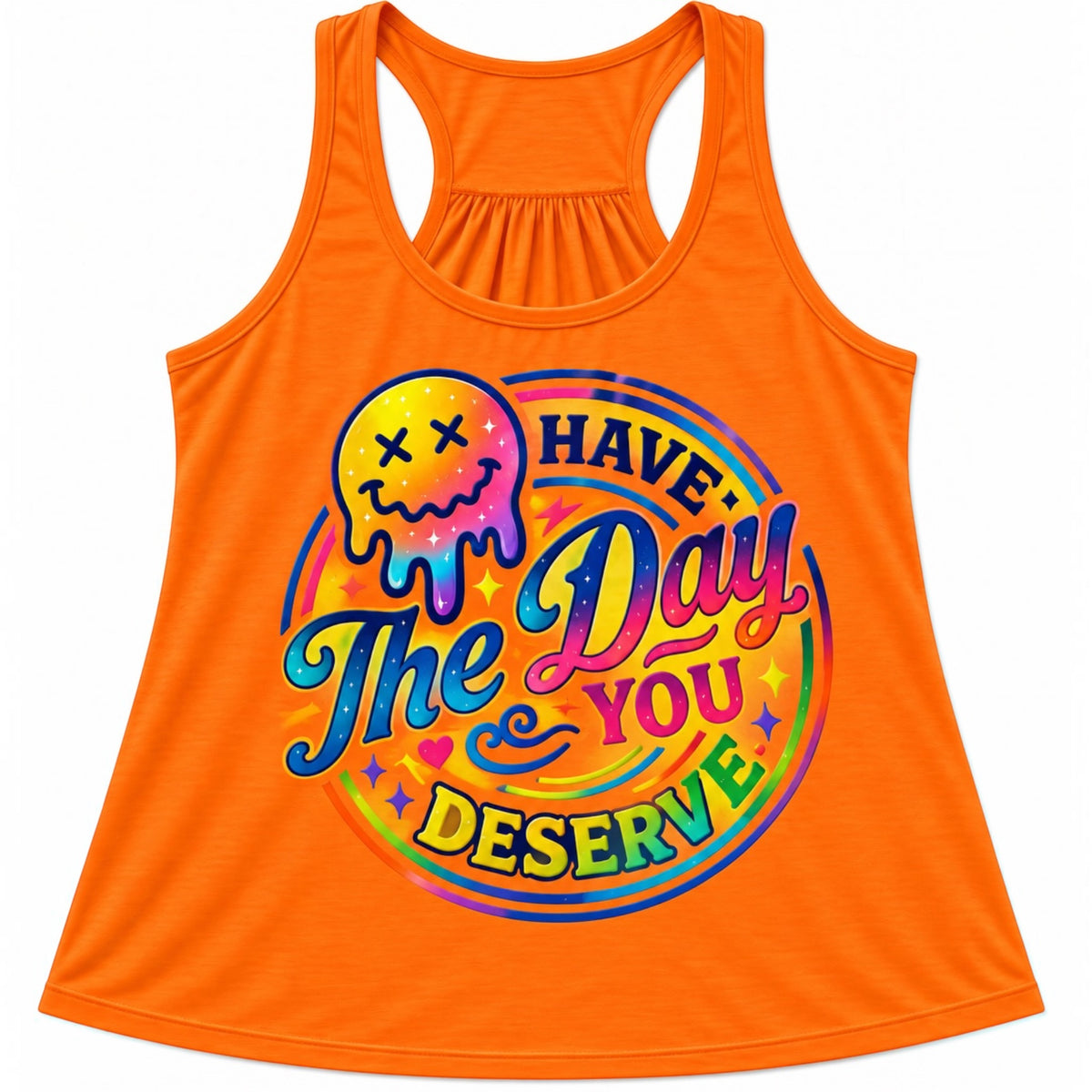 Ladies Neon Scrunch Back Tank