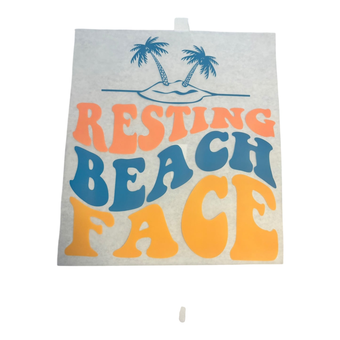 Resting Beach Face DTF Print