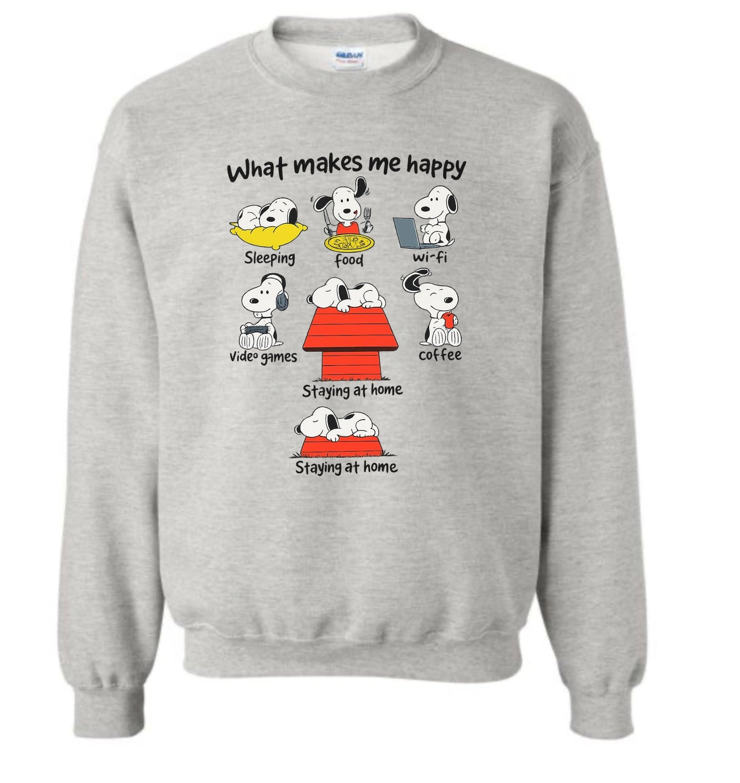 What makes me happy crewneck
