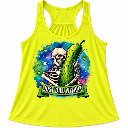Ladies Neon Scrunch Back Tank