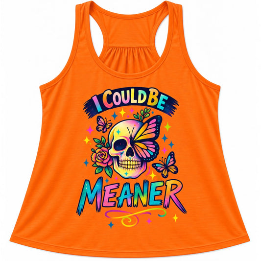 Ladies Neon Scrunch Back Tank
