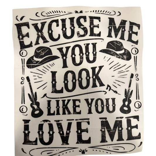 #120 You look like you love me Print