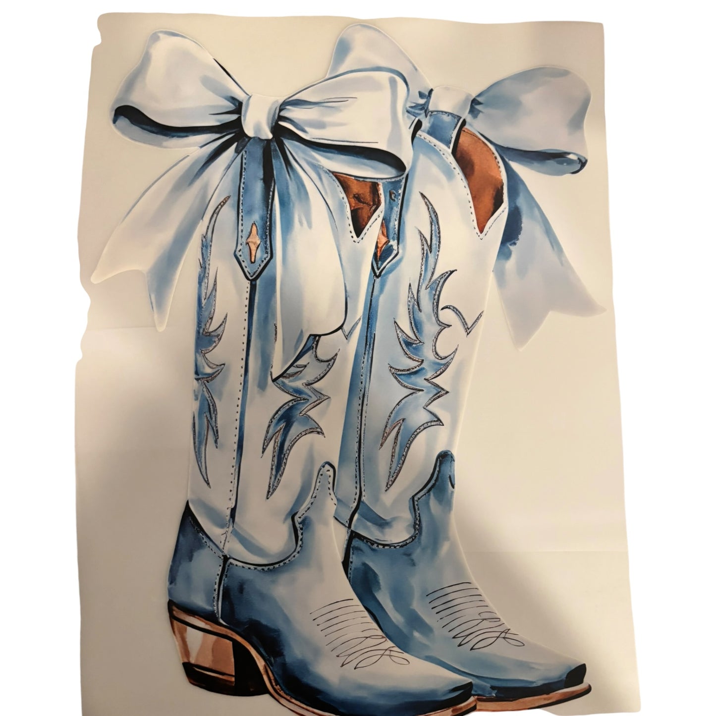 #120 Cowgirl Boots Print