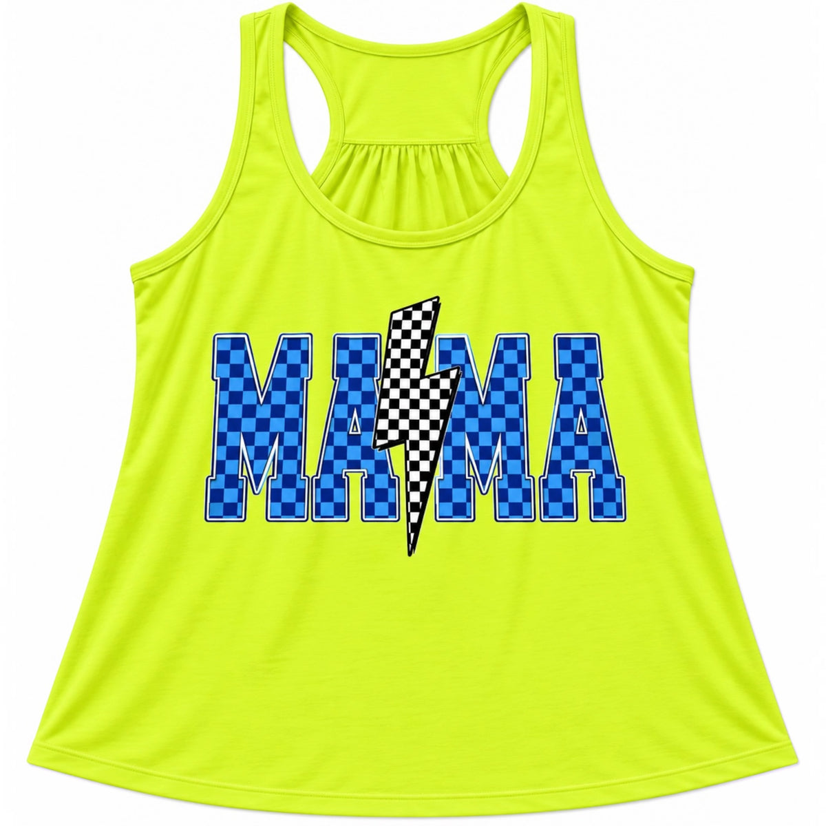 Ladies Neon Scrunch Back Tank