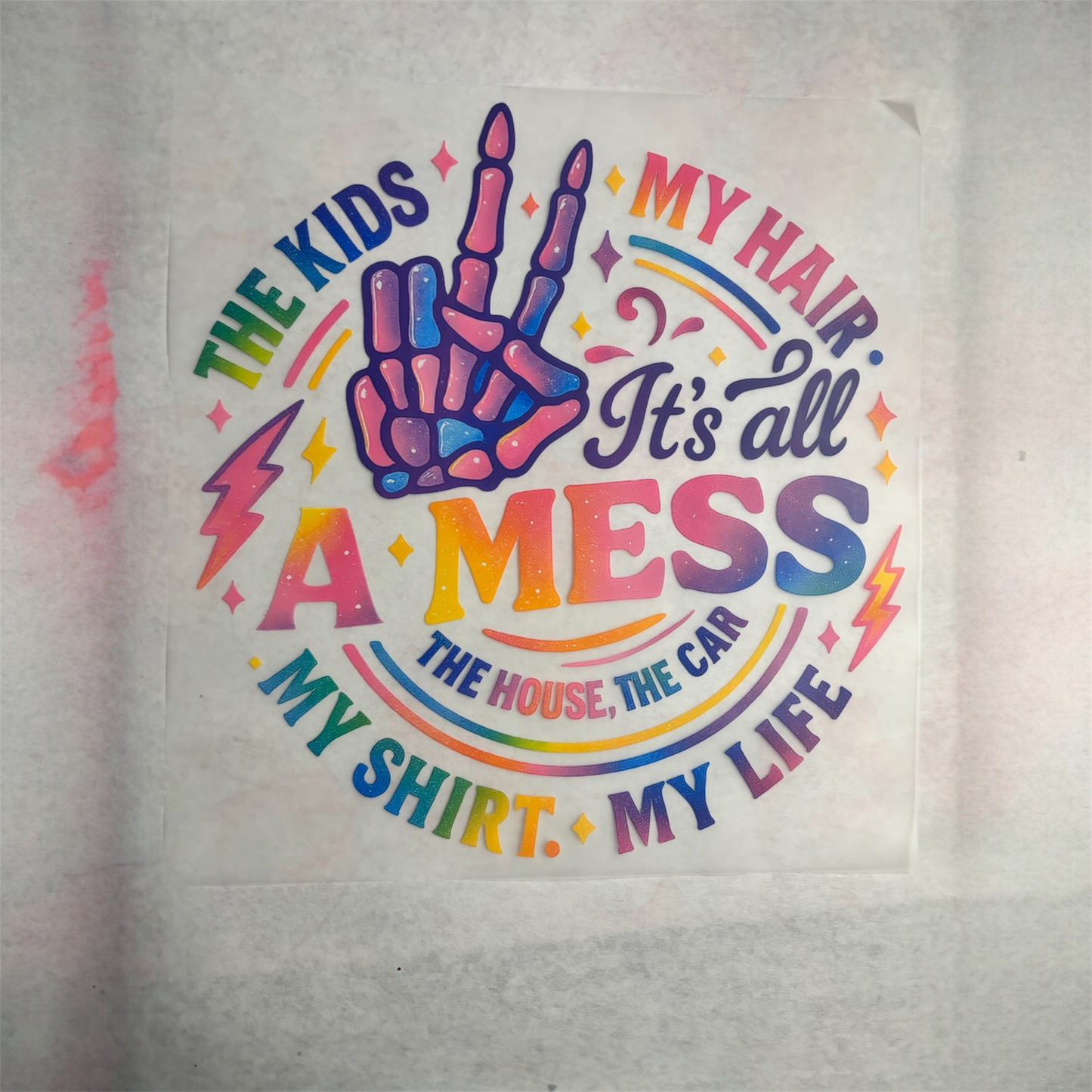 All A Mess DTF Image