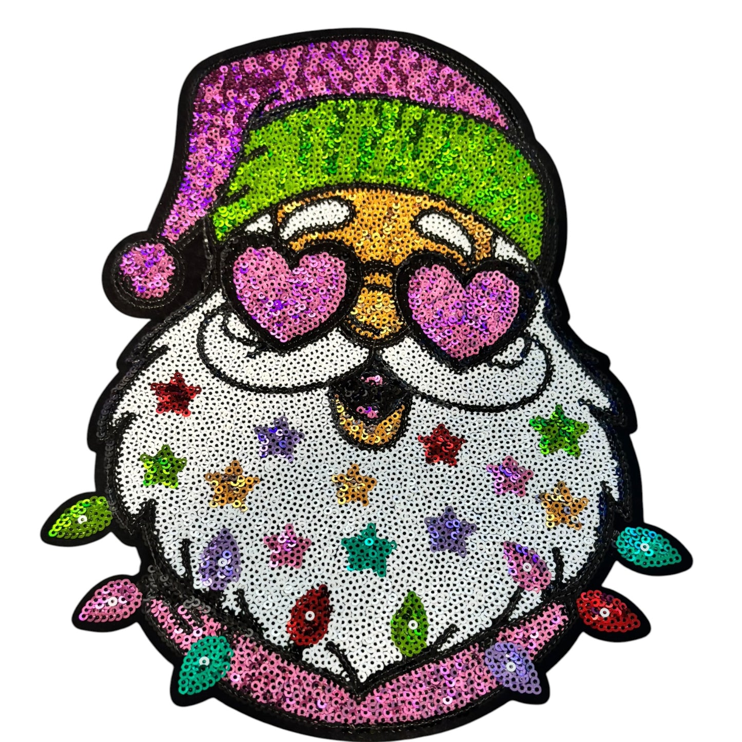 Item #125 LARGE Chenille Sparkle Patch