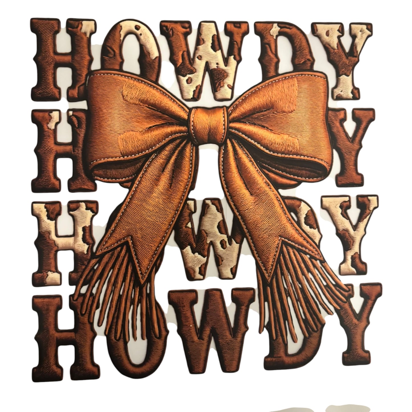 #120 Howdy & Bow Print