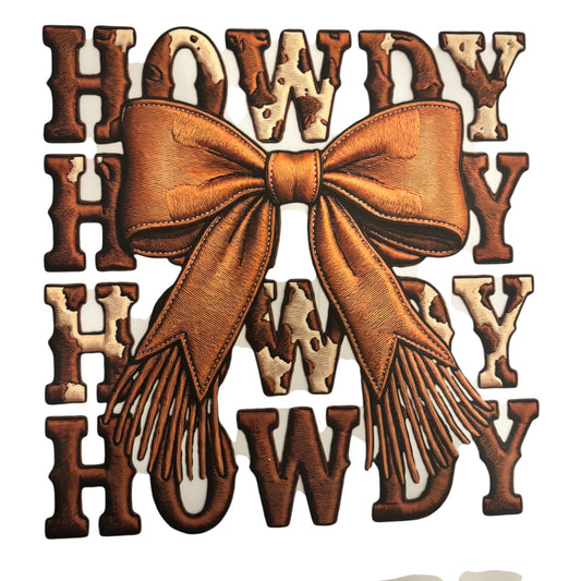 #120 Howdy & Bow Print