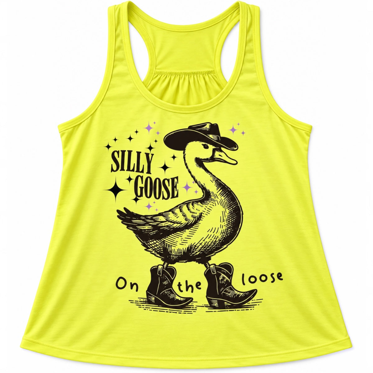 Ladies Neon Scrunch Back Tank