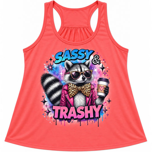 Ladies Neon Scrunch Back Tank