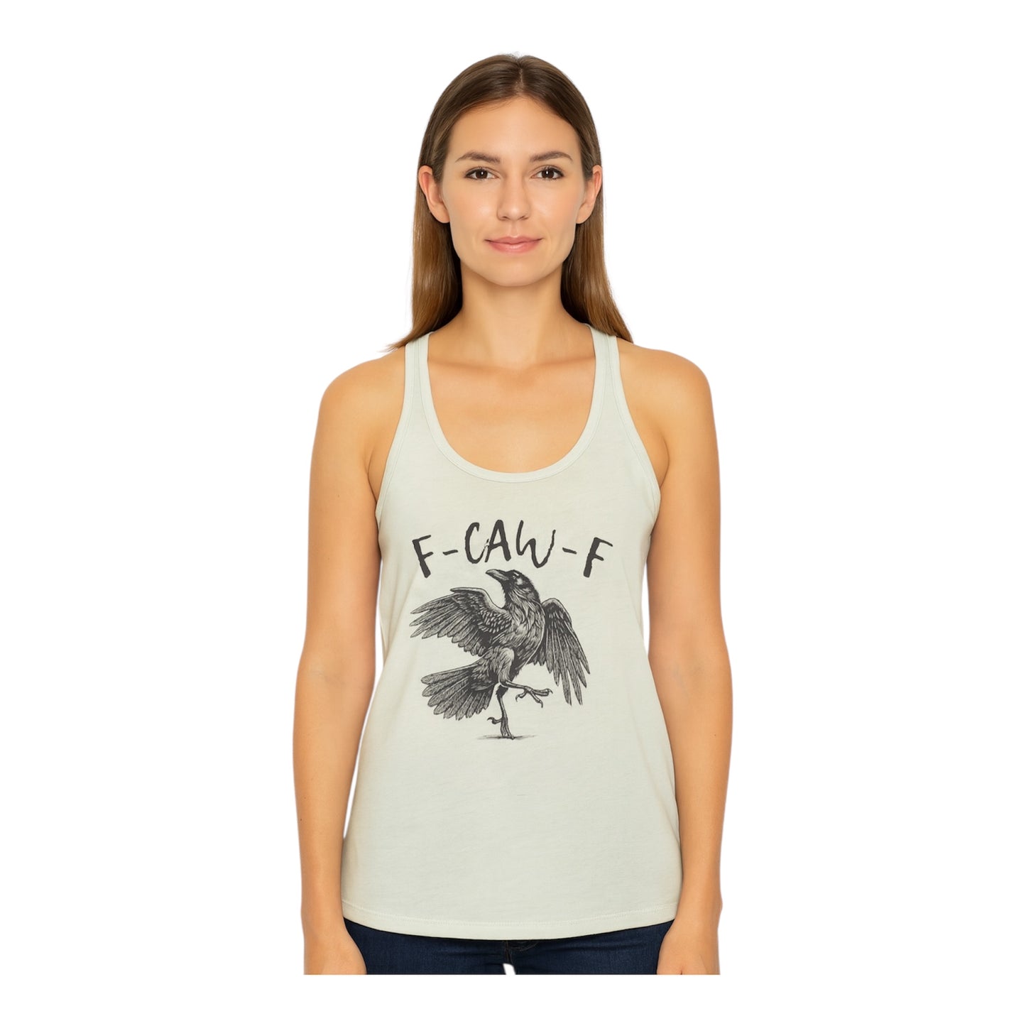 F-CAW-F Scrunch Back Ladies Tank Top